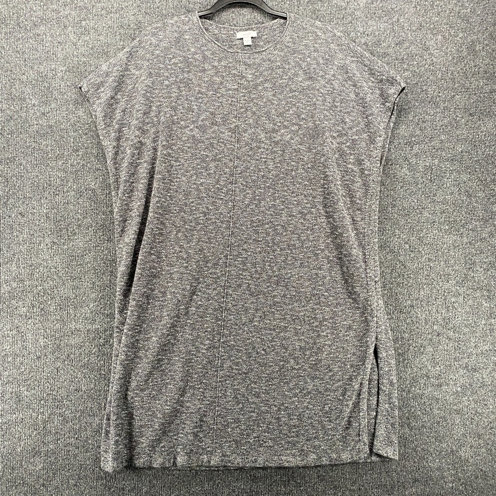 J Jill Pure Jill Dress Medium Gray Crew Neck Shift Knit‎ Casual Minimalist Boho